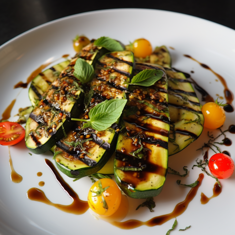 Grilled Zucchini with Herbed Olive Oil